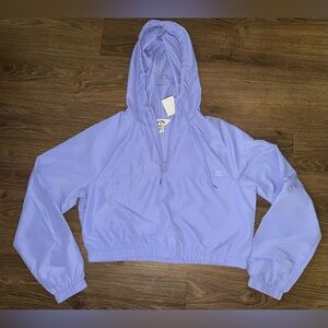 Billabong Women's Wind Down Crop Jacket Purple Cropped Windbreaker Jacket S NWT